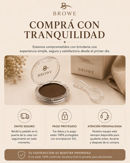 Sello de Polvo para Cejas Arqueadas Naturales